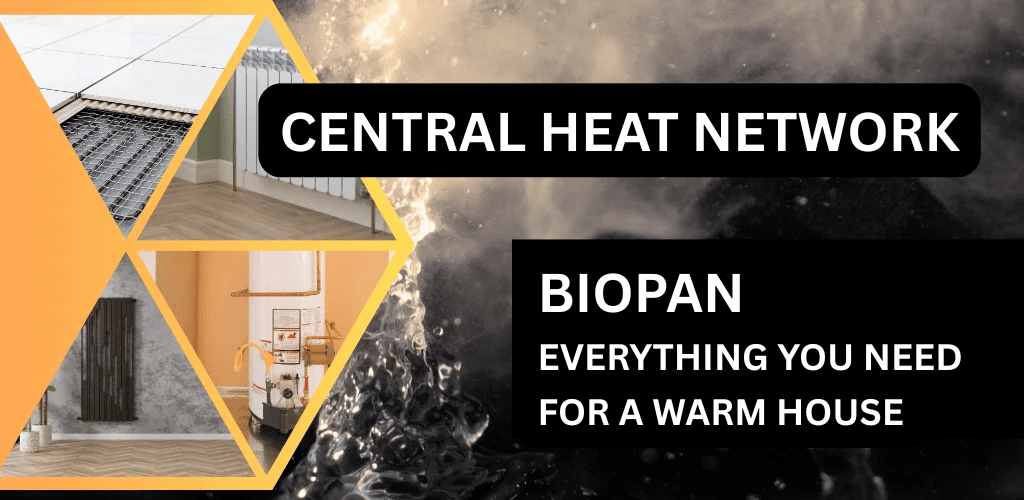 gas central water heating network wall under floor